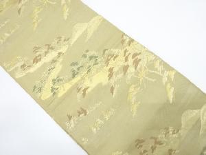 アンティーク　松原模様織り出し袋帯（材料）